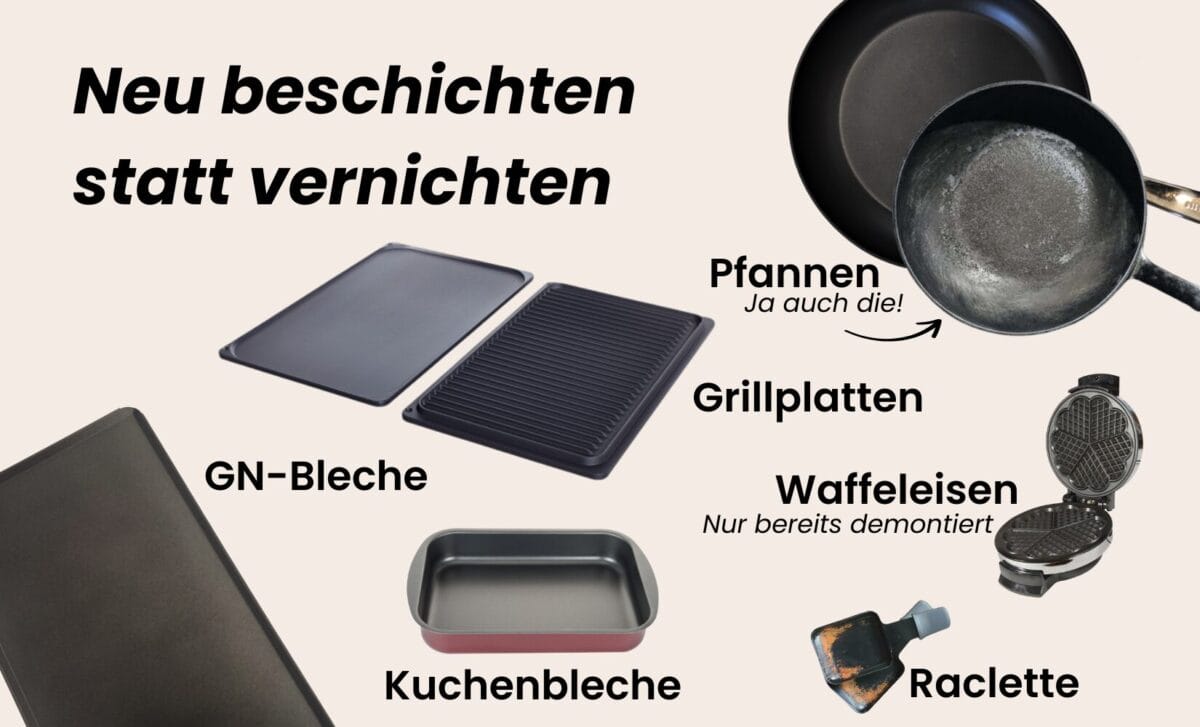 Pfannen & Gastrobleche neu beschichten – Bild 2
